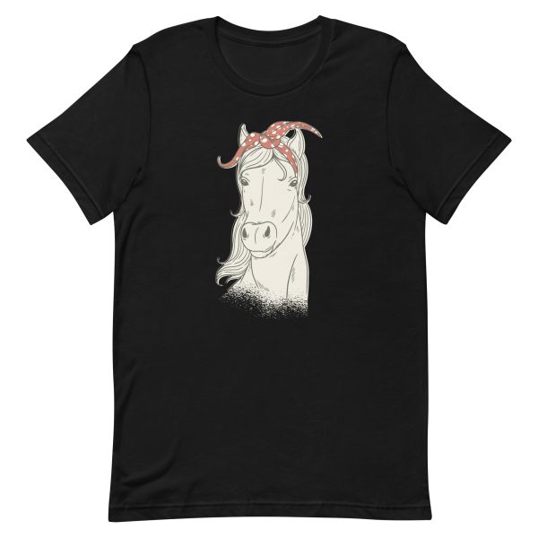 unisex-staple-t-shirt-black-front-6a1845b8b15f8.jpg Bandana Horse T-Shirt