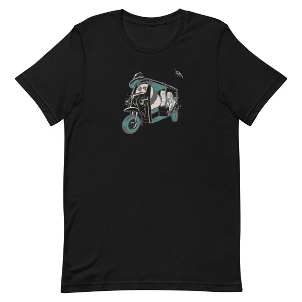unisex-staple-t-shirt-black-front-6a1847df90ae5.jpg Panda Taxi T-Shirt