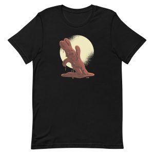unisex-staple-t-shirt-black-front-6a18ec6e6f124.jpg Chocolate Easter Bunny T-Shirt