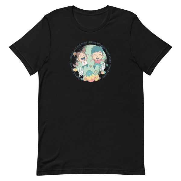 unisex-staple-t-shirt-black-front-6a18f703a3abf.jpg Kids Easter T-Shirt