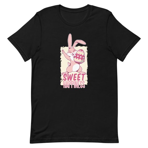 unisex-staple-t-shirt-black-front-6a18f757f154a.jpg Easter Sweet Happiness T-Shirt