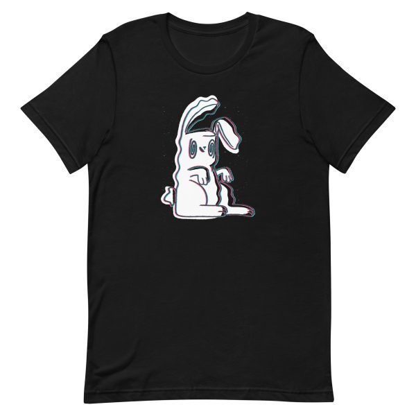unisex-staple-t-shirt-black-front-6a18f7a76976c.jpg Trippy Bunny T-Shirt