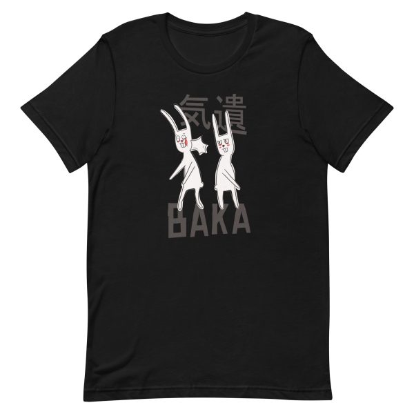 unisex-staple-t-shirt-black-front-6a18f8d09bbb7.jpg Baka Rabbit T-Shirt