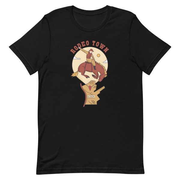unisex-staple-t-shirt-black-front-6a18faf2c702f.jpg Rodeo Town T-Shirt
