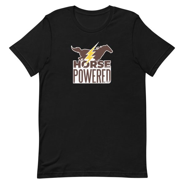 unisex-staple-t-shirt-black-front-6a191ba9532b2.jpg Horse Powered T-Shirt