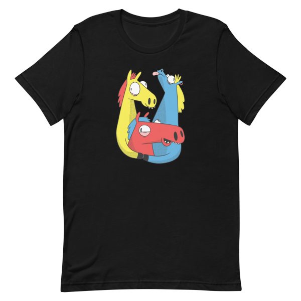 unisex-staple-t-shirt-black-front-6a191cb5bb5f5.jpg Crazy Horses T-Shirt