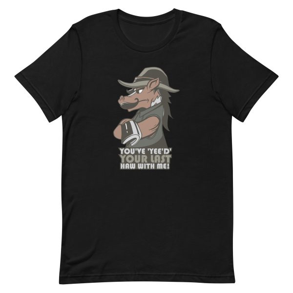 unisex-staple-t-shirt-black-front-6a191da5cb372.jpg Horse Yee Haw T-Shirt