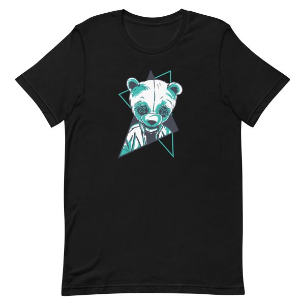 unisex-staple-t-shirt-black-front-6a191eaf42e63.jpg Neon Panda T-Shirt