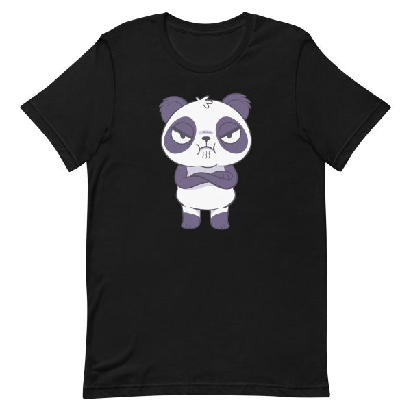 unisex-staple-t-shirt-black-front-6a191ef92c6ad.jpg Angry Panda T-Shirt
