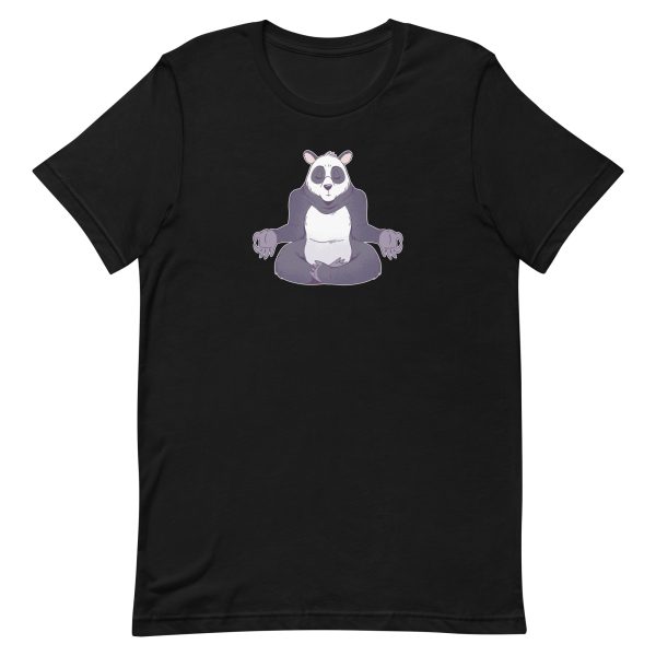 unisex-staple-t-shirt-black-front-6a191f49371c4.jpg Panda Meditating T-Shirt