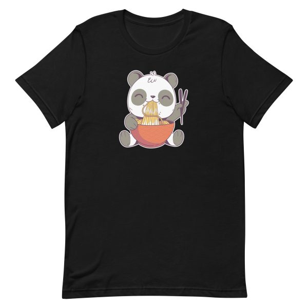 unisex-staple-t-shirt-black-front-6a19209e23cc1.jpg Ramen Panda T-Shirt