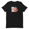 unisex-staple-t-shirt-black-front-6a193d7f87769.jpg Panda Cartoon Love T-Shirt