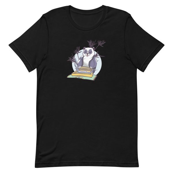 unisex-staple-t-shirt-black-front-6a193dc721261.jpg Screen Printing Panda T-Shirt