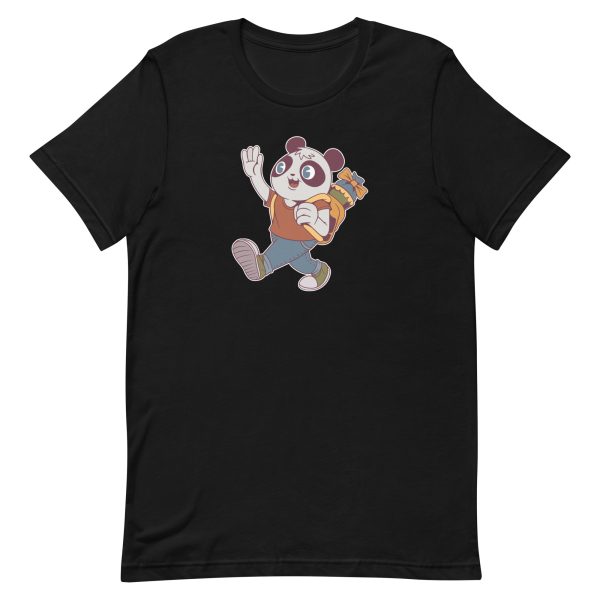 unisex-staple-t-shirt-black-front-6a193e4f634ba.jpg School Panda T-Shirt