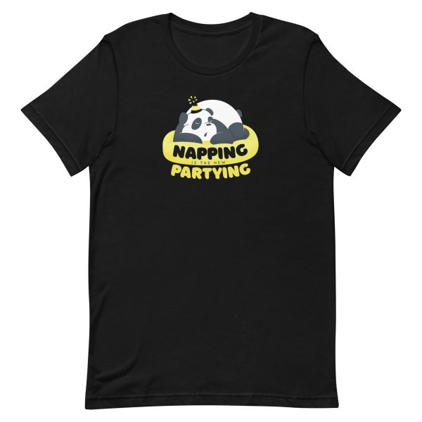 unisex-staple-t-shirt-black-front-6a194d1f4a678.jpg Panda Nap T-Shirt