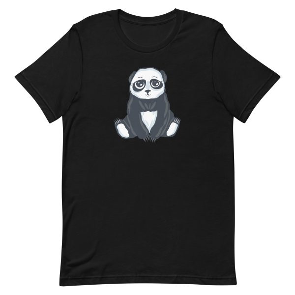 unisex-staple-t-shirt-black-front-6a19526c09277.jpg Cute Panda T-Shirt