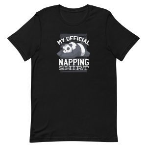 unisex-staple-t-shirt-black-front-6a1953110519d.jpg Napping Panda T-Shirt