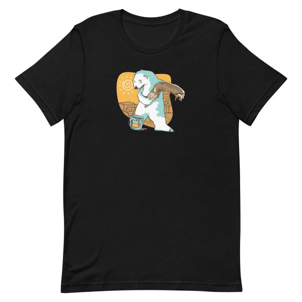 unisex-staple-t-shirt-black-front-6a1958def3f62.jpg Polar Bear Paint T-Shirt