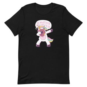 unisex-staple-t-shirt-black-front-6a195be61f4b7.jpg Teddy Bear Unicorn T-Shirt