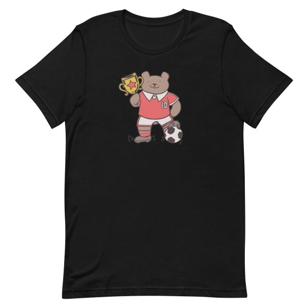 unisex-staple-t-shirt-black-front-6a195e891ca34.jpg Football Bear T-Shirt