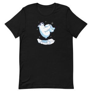 unisex-staple-t-shirt-black-front-6a195f6bf1ef1.jpg Polar Bear Jump T-Shirt