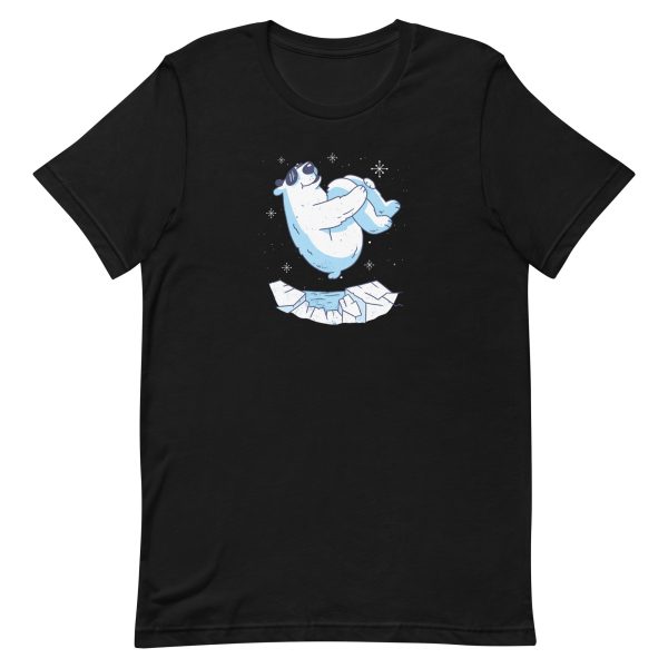 unisex-staple-t-shirt-black-front-6a195f6bf1ef1.jpg Polar Bear Jump T-Shirt