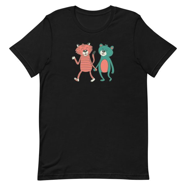 unisex-staple-t-shirt-black-front-6a19619b06143.jpg Bear and Tiger T-Shirt