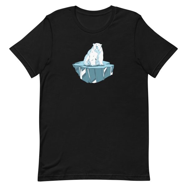 unisex-staple-t-shirt-black-front-6a1962c5bc2aa.jpg Polar Bear Sitting Ice T-Shirt
