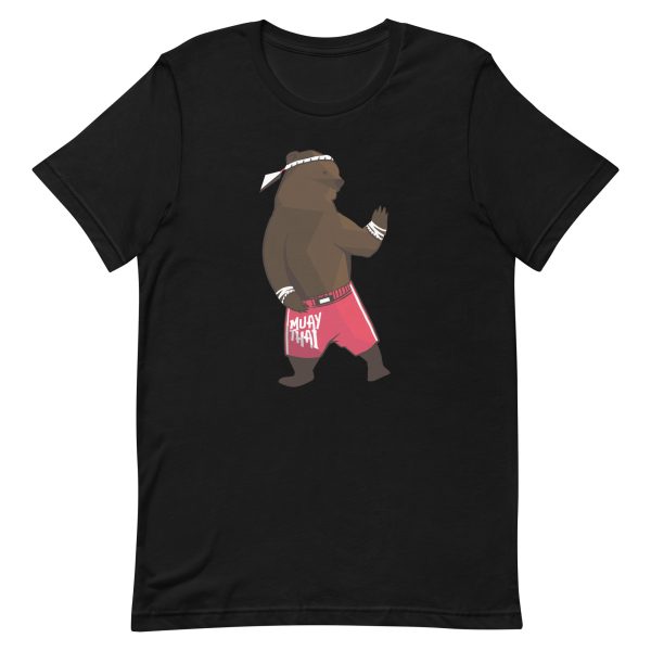 unisex-staple-t-shirt-black-front-6a19630c7b63e.jpg Muay Thai Bear T-Shirt