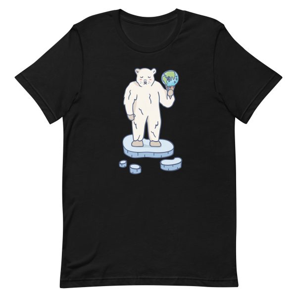 unisex-staple-t-shirt-black-front-6a196a6c71548.jpg Global Warming Polar Bear T-Shirt