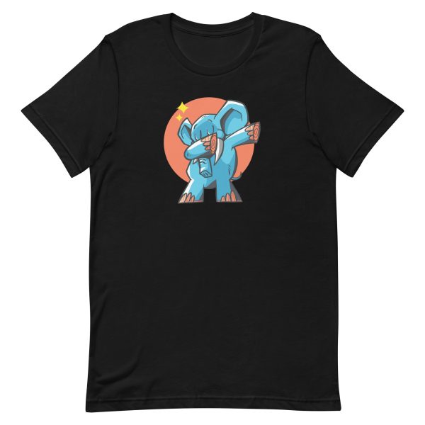 unisex-staple-t-shirt-black-front-6a196e732d1b5.jpg Dabbing Elephant T-Shirt