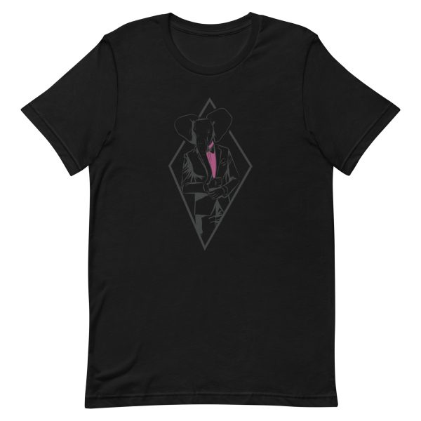 unisex-staple-t-shirt-black-front-6a19765ddab61.jpg Formal Elephant T-Shirt