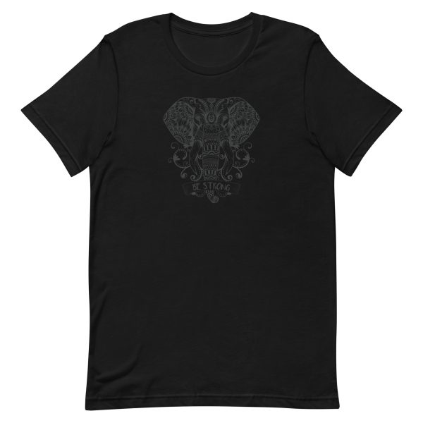 unisex-staple-t-shirt-black-front-6a19811436278.jpg Mandala Elephant T-Shirt
