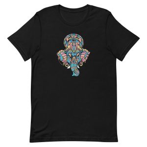 unisex-staple-t-shirt-black-front-6a1983ef46b0a.jpg Colorful Ganesha T-Shirt