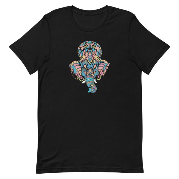 unisex-staple-t-shirt-black-front-6a1983ef46b0a.jpg Colorful Ganesha T-Shirt
