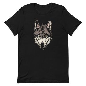 unisex-staple-t-shirt-black-front-6a1985f913622.jpg Wolf Face T-Shirt