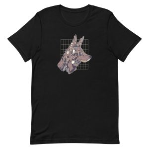 unisex-staple-t-shirt-black-front-6a198c3a42210.jpg Wolf Steampunk T-Shirt