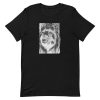 unisex-staple-t-shirt-black-front-6a198c8096d6a.jpg Wolf Sketch T-Shirt