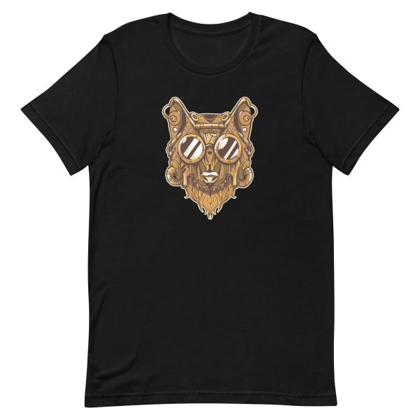 unisex-staple-t-shirt-black-front-6a198d1f31a40.jpg Steampunk Wolf T-Shirt