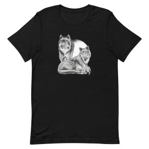 unisex-staple-t-shirt-black-front-6a198e490971b.jpg Wolf Family T-Shirt