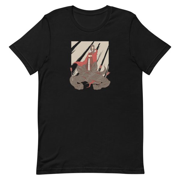 unisex-staple-t-shirt-black-front-6a198ee78735a.jpg Red Hood Wolf T-Shirt