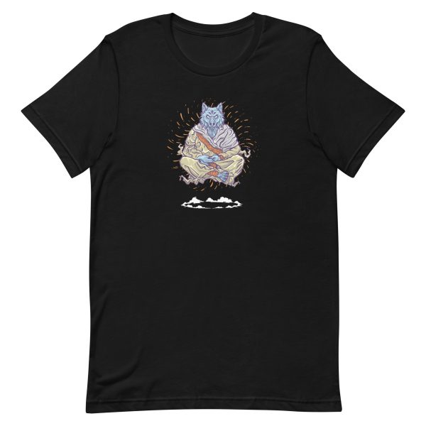unisex-staple-t-shirt-black-front-6a1a9c1825f5e.jpg Monk Wolf T-Shirt
