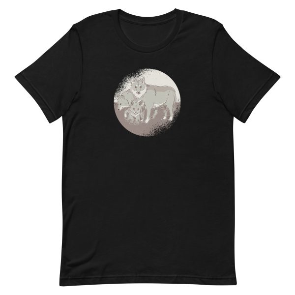 unisex-staple-t-shirt-black-front-6a1a9cb166220.jpg Wolf Family T-Shirt
