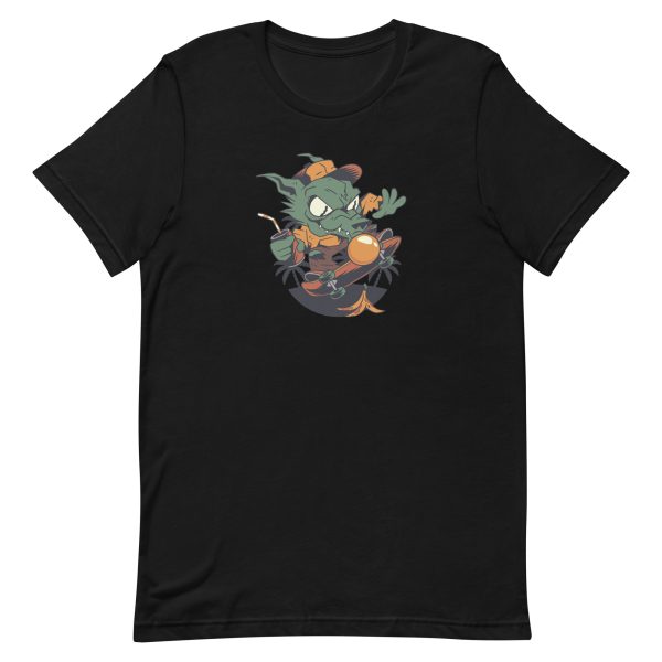 unisex-staple-t-shirt-black-front-6a1ac84c6580d.jpg Skater Werewolf T-Shirt