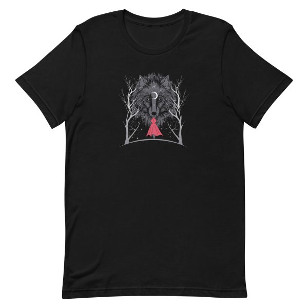 unisex-staple-t-shirt-black-front-6a1ac910902aa.jpg Red Hood Night T-Shirt