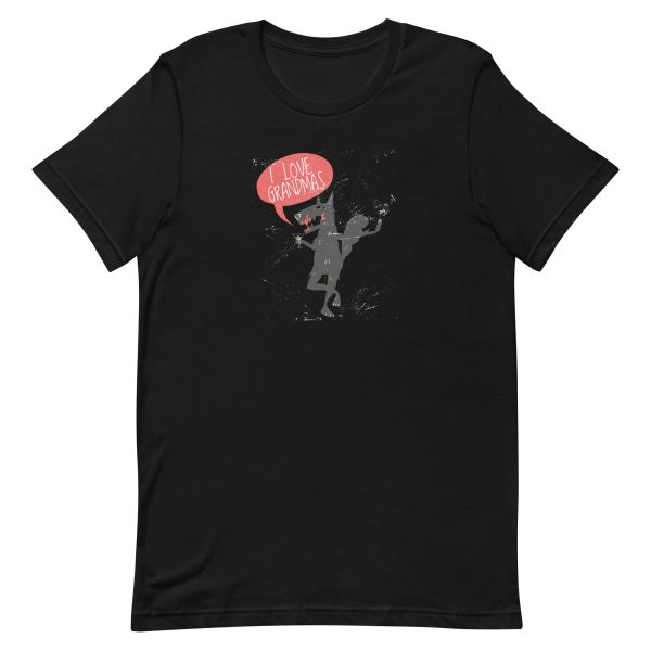 unisex-staple-t-shirt-black-front-6a1ac95fca3ee.jpg I Love Grandmas T-Shirt