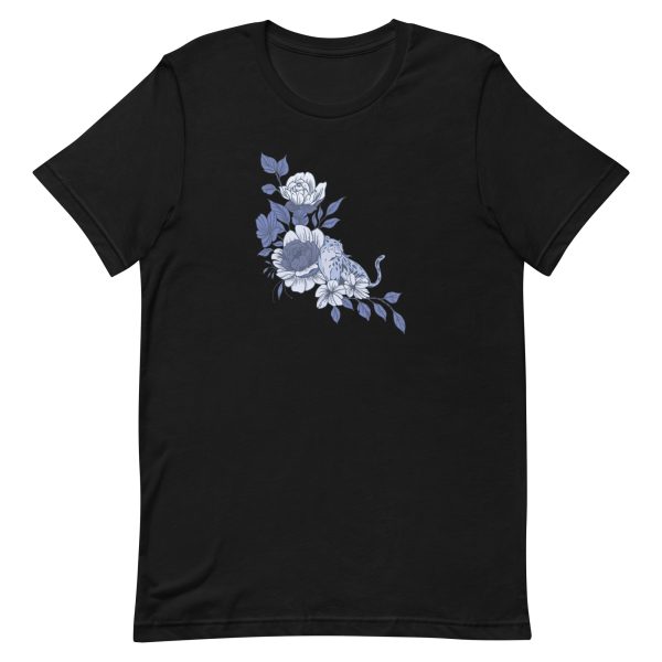 unisex-staple-t-shirt-black-front-6a1acbe668380.jpg Blue Leopard T-Shirt