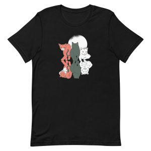 unisex-staple-t-shirt-black-front-6a1acd1a01fa0.jpg Cats and Felines T-Shirt
