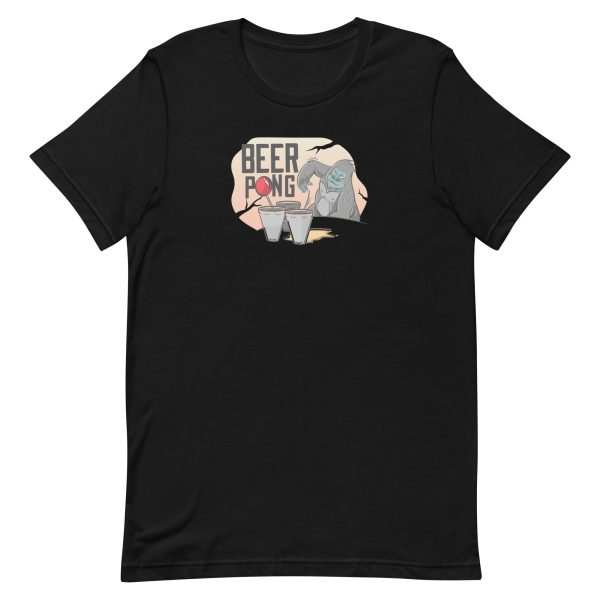 unisex-staple-t-shirt-black-front-6a1ad35aea3c6.jpg Beer Pong Gorilla T-Shirt