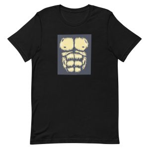 unisex-staple-t-shirt-black-front-6a1ad3b487b7f.jpg Gorilla Chest T-Shirt